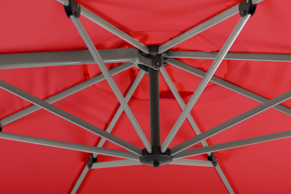 Schneider SET Ampelschirm Bermuda 350cm Rot + Schutzhülle + Ständerkreuz